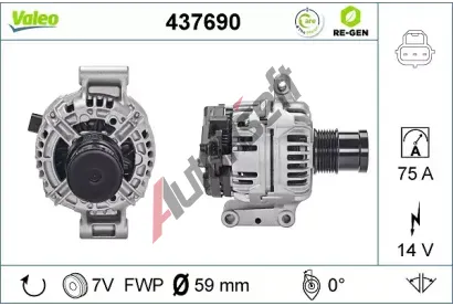 VALEO Alterntor VA 437690, 437690