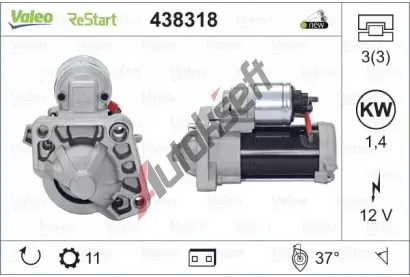 VALEO Startr VALEO ORIGINS NEW STOP&START VA 438318, 438318