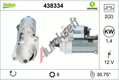 VALEO Startér NEW ORIGINAL PART VA 438334, 438334 VALEO Startér NEW ORIGINAL PART VA 438334, 438334