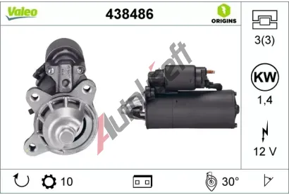 VALEO Startr VALEO ORIGINS NEW OE TECHNOLOGY VA 438486, 438486