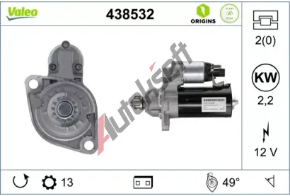 VALEO Startr VALEO ORIGINS NEW STOP&START VA 438532, 438532