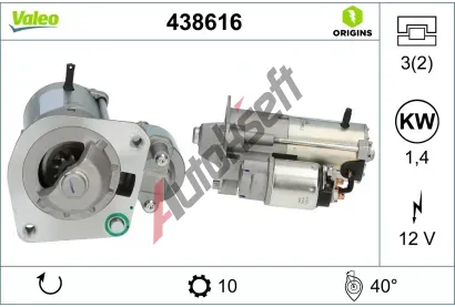 VALEO Startr VALEO ORIGINS NEW OE TECHNOLOGY VA 438616, 438616