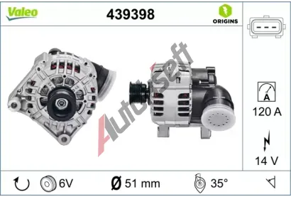 VALEO Alterntor VA 439398, 439398