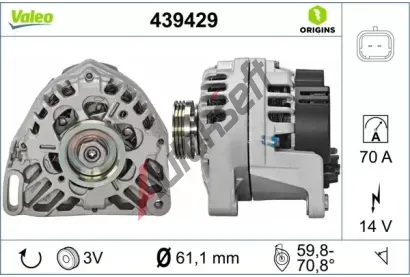 VALEO Alterntor VA 439429, 439429