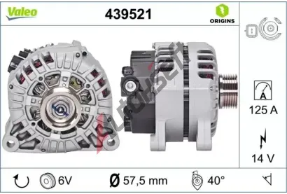 VALEO Alterntor VA 439521, 439521