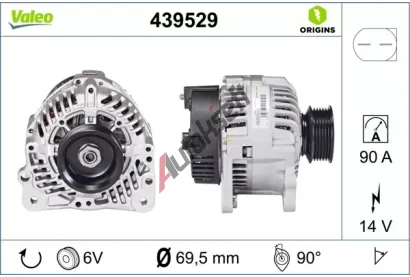VALEO Alternátor VA 439529, 439529 VALEO Alternátor VA 439529, 439529