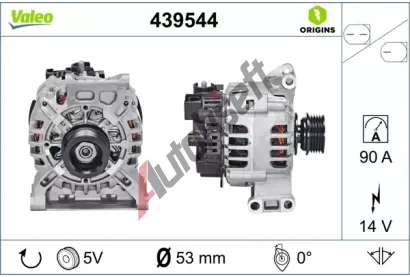 VALEO Alternátor VA 439544, 439544 VALEO Alternátor VA 439544, 439544