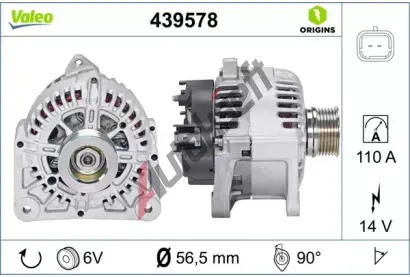 VALEO Alterntor VA 439578, 439578