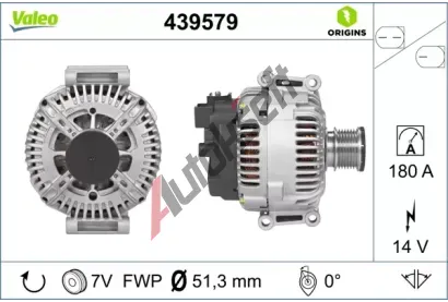 VALEO Alternátor VA 439579, 439579 VALEO Alternátor VA 439579, 439579