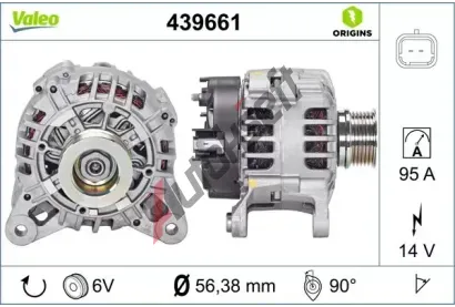 VALEO Alterntor VA 439661, 439661