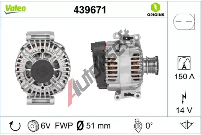 VALEO Alterntor VA 439671, 439671