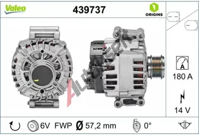 VALEO Alterntor VALEO ORIGINS NEW VA 439737, 439737