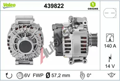 VALEO Alterntor VA 439822, 439822
