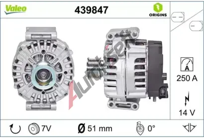 VALEO Alterntor VALEO ORIGINS NEW OE TECHNOLOGY VA 439847, 439847