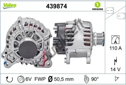 VALEO Alterntor VALEO ORIGINS NEW VA 439874, 439874