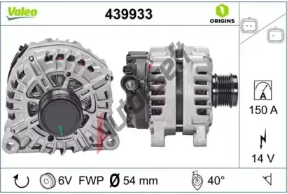 VALEO Alterntor VALEO ORIGINS NEW VA 439933, 439933