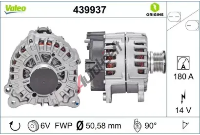 VALEO Alternátor VALEO ORIGINS NEW OE TECHNOLOGY VA 439937, 439937 VALEO Alternátor VALEO ORIGINS NEW OE TECHNOLOGY VA 439937, 439937