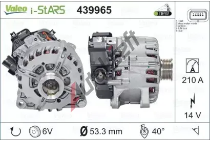 VALEO Genertor startru VALEO ORIGINS NEW STOP&START VA 439965, 439965