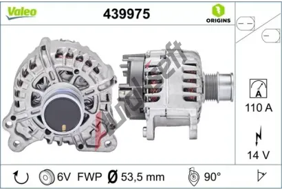 VALEO Alterntor VALEO ORIGINS NEW VA 439975, 439975