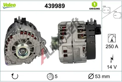 VALEO Alterntor VALEO ORIGINS NEW OE TECHNOLOGY VA 439989, 439989