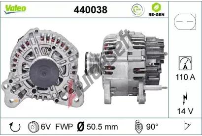 VALEO Alterntor VA 440038, 440038