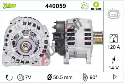 VALEO Alternátor VA 440059, 440059 VALEO Alternátor VA 440059, 440059