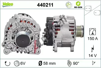 VALEO Alterntor VA 440211, 440211