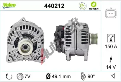 VALEO Alterntor VA 440212, 440212