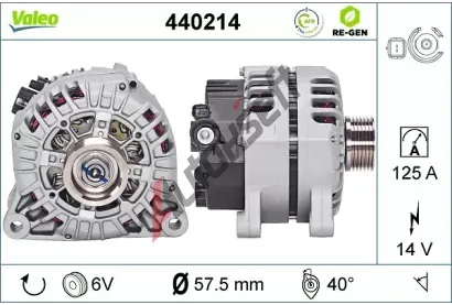 VALEO Alterntor VA 440214, 440214