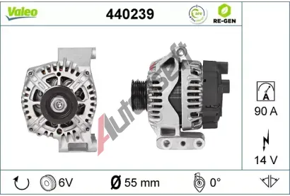 VALEO Alternátor VA 440239, 440239 VALEO Alternátor VA 440239, 440239