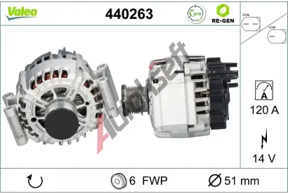 VALEO Alterntor VA 440263, 440263