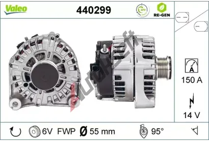 VALEO Alternátor VA 440299, 440299 VALEO Alternátor VA 440299, 440299