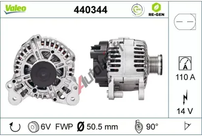VALEO Alternátor VA 440344, 440344 VALEO Alternátor VA 440344, 440344