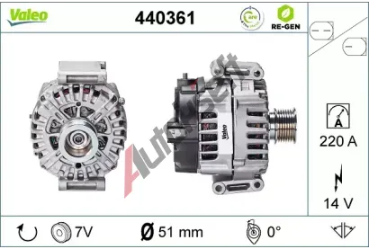 VALEO Alterntor VA 440361, 440361