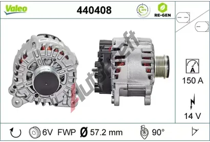 VALEO Alternátor VA 440408, 440408 VALEO Alternátor VA 440408, 440408