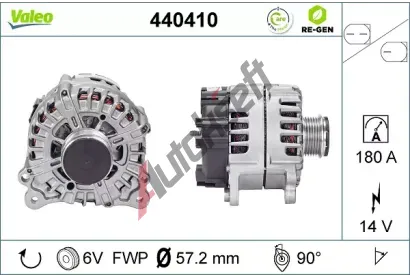 VALEO Alternátor VA 440410, 440410 VALEO Alternátor VA 440410, 440410