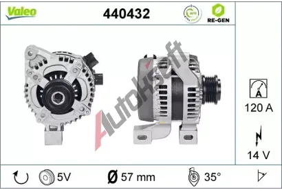 VALEO Alterntor VA 440432, 440432