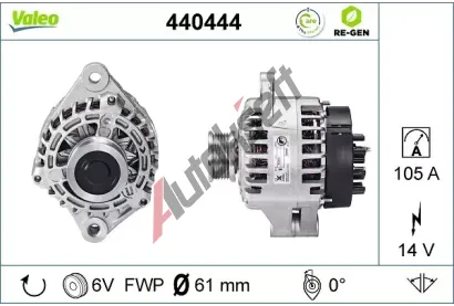 VALEO Alterntor VA 440444, 440444