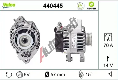 VALEO Alterntor VA 440445, 440445