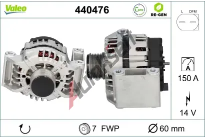 VALEO Alterntor VA 440476, 440476