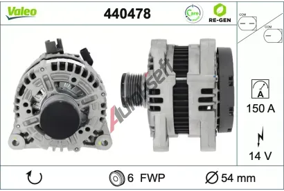 VALEO Alternátor VA 440478, 440478 VALEO Alternátor VA 440478, 440478