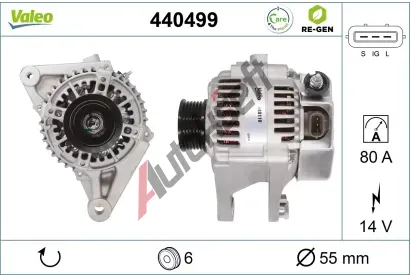 VALEO Alternátor VALEO RE-GEN REMANUFACTURED VA 440499, 440499 VALEO Alternátor VALEO RE-GEN REMANUFACTURED VA 440499, 440499