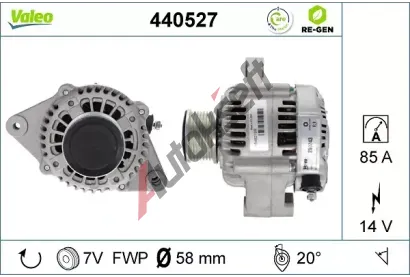 VALEO Alterntor VALEO RE-GEN REMANUFACTURED VA 440527, 440527