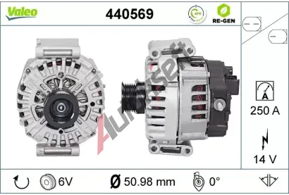 VALEO Alterntor VALEO RE-GEN REMANUFACTURED VA 440569, 440569