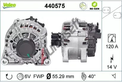 VALEO Alterntor VALEO RE-GEN REMANUFACTURED VA 440575, 440575