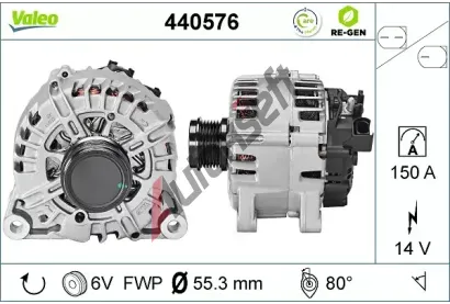 VALEO Alterntor VALEO RE-GEN REMANUFACTURED VA 440576, 440576