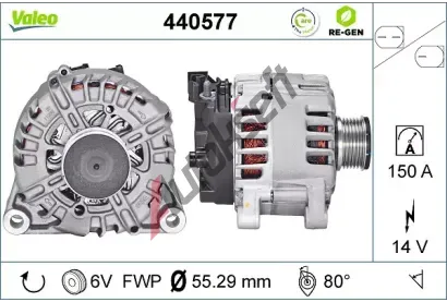 VALEO Altern�tor VALEO RE-GEN REMANUFACTURED VA 440577, 440577