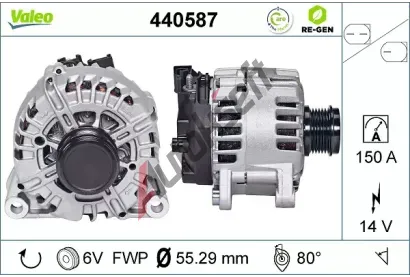 VALEO Altern�tor VALEO RE-GEN REMANUFACTURED VA 440587, 440587