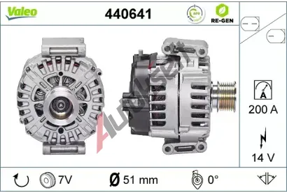 VALEO Alterntor VALEO RE-GEN REMANUFACTURED VA 440641, 440641