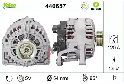 VALEO Alternátor VALEO RE-GEN REMANUFACTURED VA 440657, 440657 VALEO Alternátor VALEO RE-GEN REMANUFACTURED VA 440657, 440657
